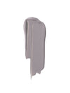 Smooth swipe of matte gray liquid eyeshadow with a subtle sheen.